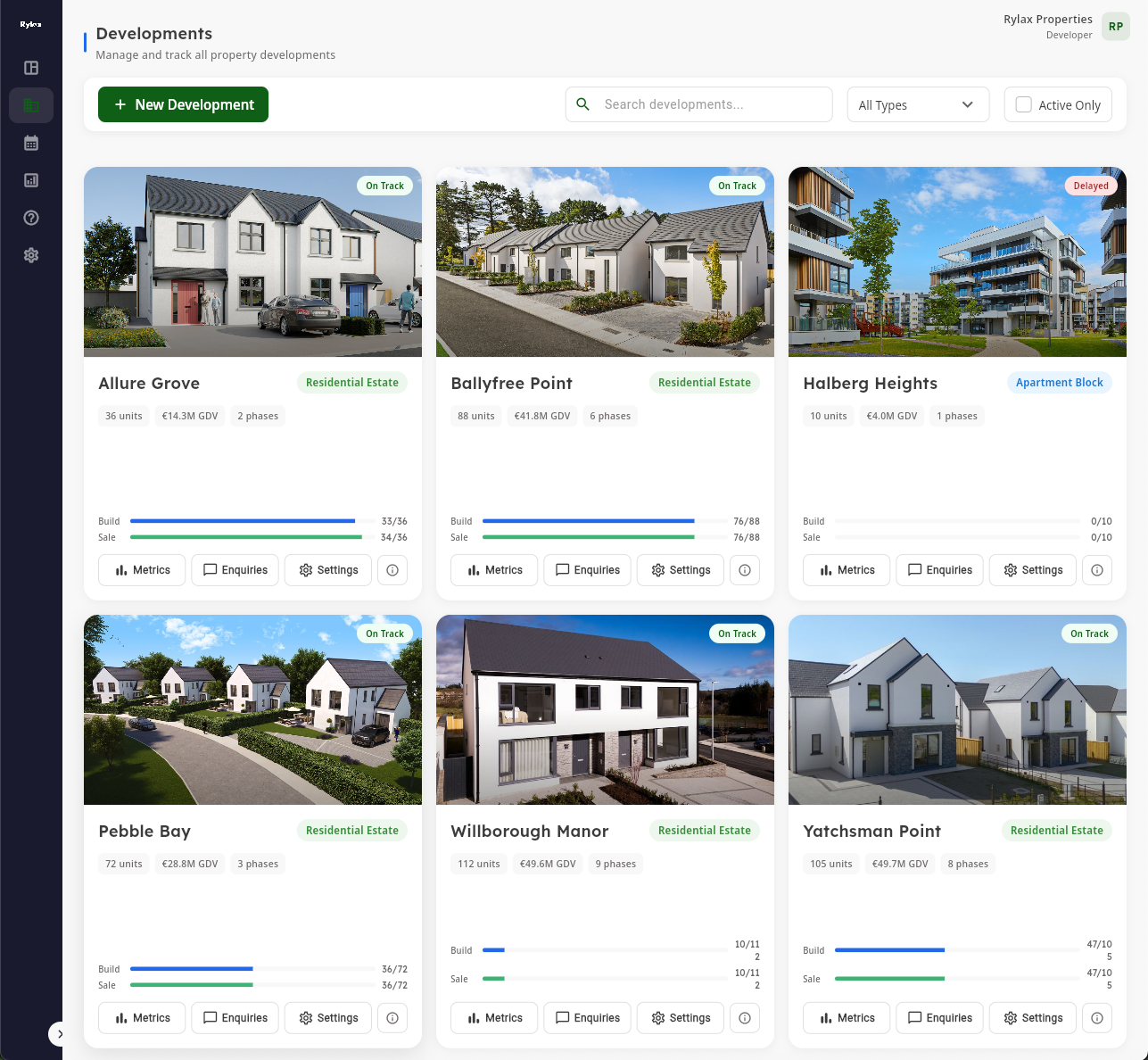 Multi-development management